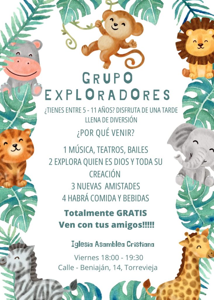 Tardes divertidas para niños en Iglesia Asamblea Cristiana Torrevieja